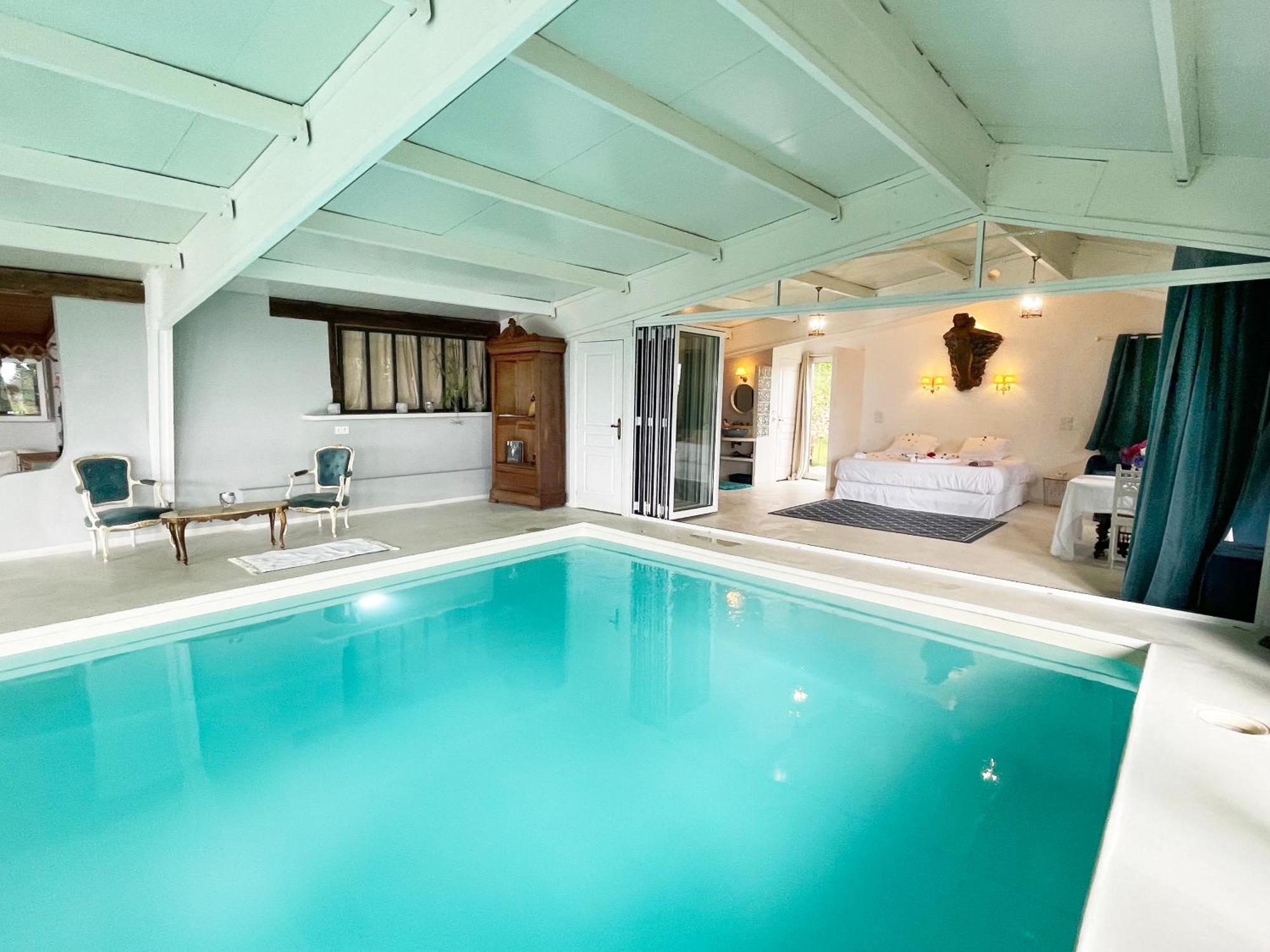 Suite Loft de la Sirène Grande piscine privée Marais-Vernier Esterno foto