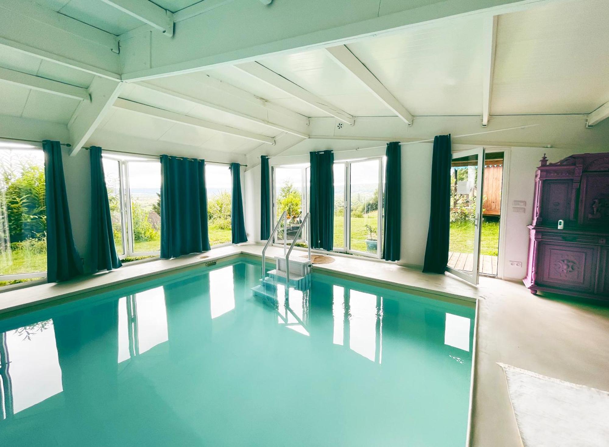 Suite Loft de la Sirène Grande piscine privée Marais-Vernier Esterno foto