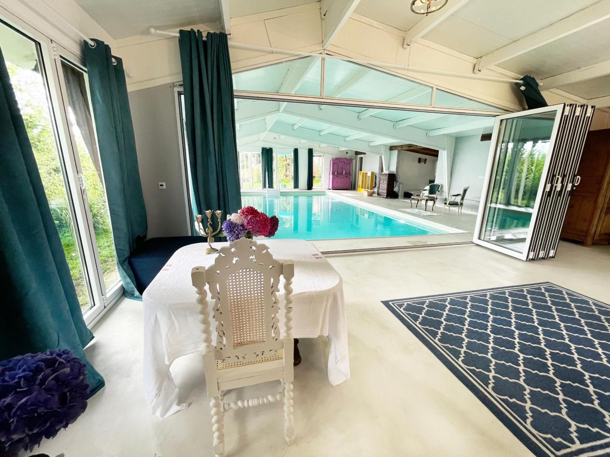 Suite Loft de la Sirène Grande piscine privée Marais-Vernier Esterno foto